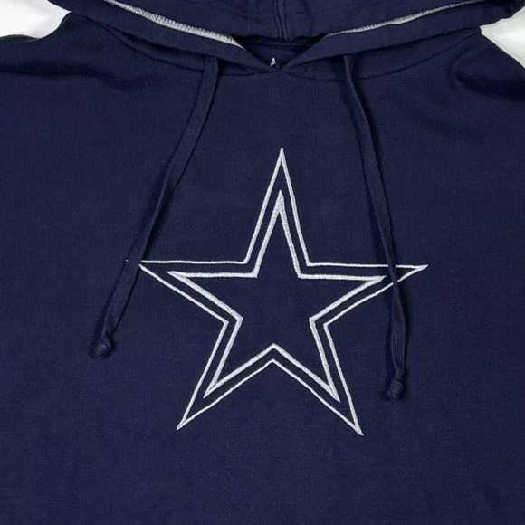 Dallas Cowboys Hoodie Men's Medium Authentic Navy NFL Football - Picture 5 of 9